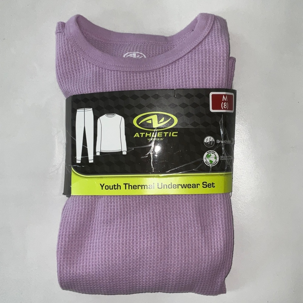 NWT/NIP Athletic Works Girls Thermal Set - Youth size - M (8)